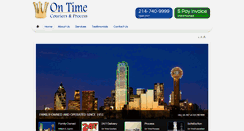 Desktop Screenshot of ontimecouriers.com